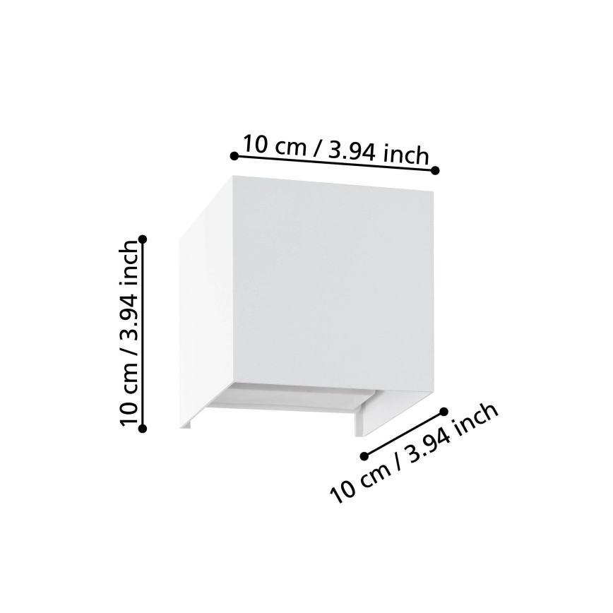 Eglo - LED-seinävalaisin 2xLED/1,5W/230V 3000K valkoinen