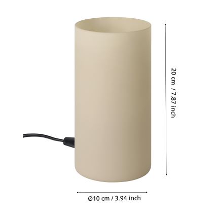Eglo - Pöytälamppu 1xE14/60W/230V beige