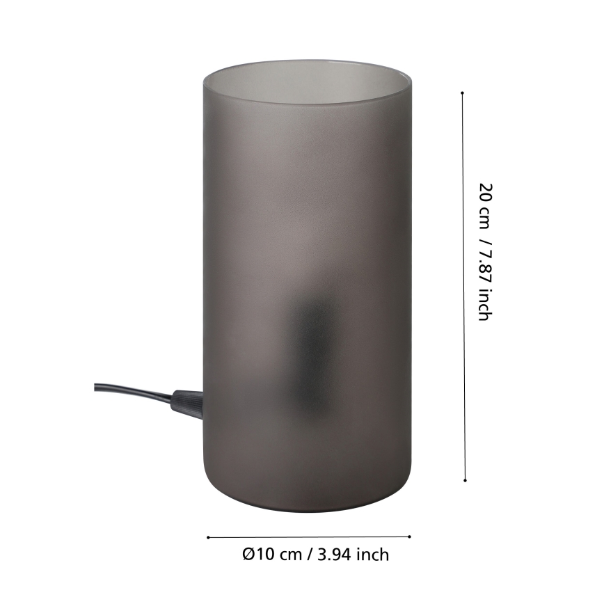 Eglo - Pöytävalaisin 1xE14/40W/230V musta