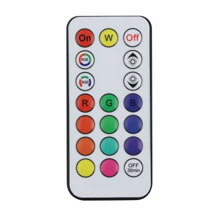 Eglo - LED RGBW himmennettävä aurinkokennolla toimiva lamppu LED/3W/4,5V IP44 musta + kauko-ohjain