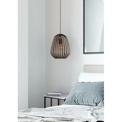 Eglo - Pronssinvärinen riippuvalaisin vaijerilla 1xE27/40W/230V