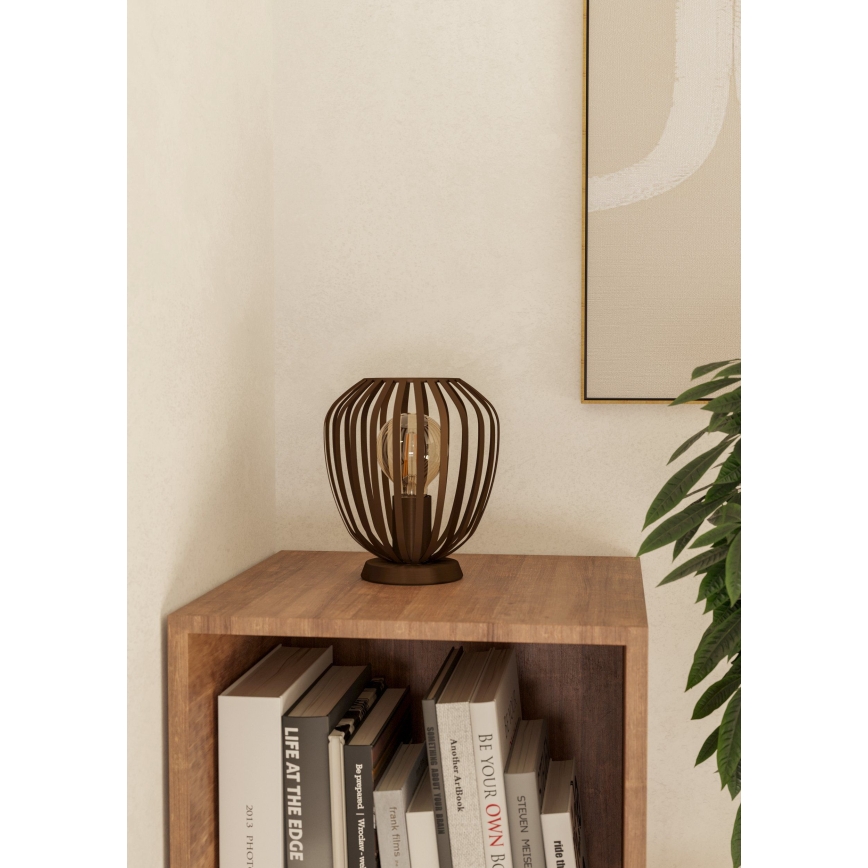 Eglo - Pöytävalaisin 1xE27/40W/230V pronssinvärinen