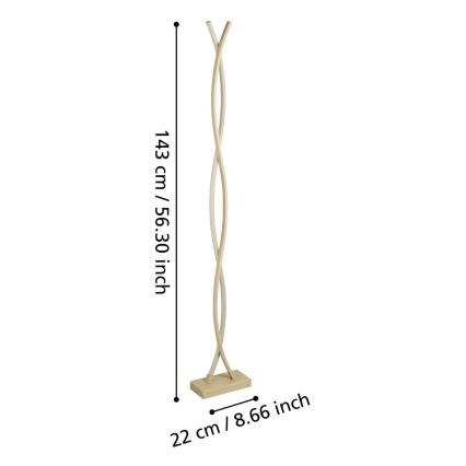 Eglo - LED-lattiavalaisin LED/36W/230V kulta