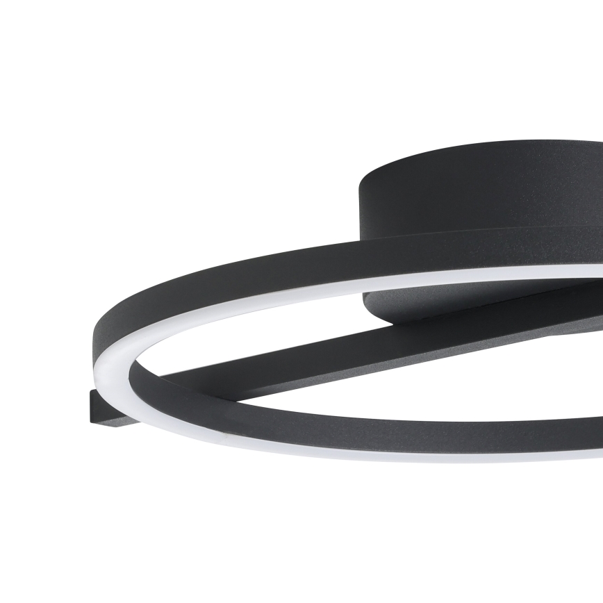 Eglo - LED RGBW Himmennettävä kattovalo LED/17W/230V 2700-6500K musta + kauko-ohjaus