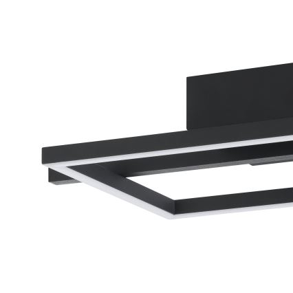 Eglo - LED RGBW Himmennettävä kattovalo LED/17W/230V 2700-6500K musta + kauko-ohjaus