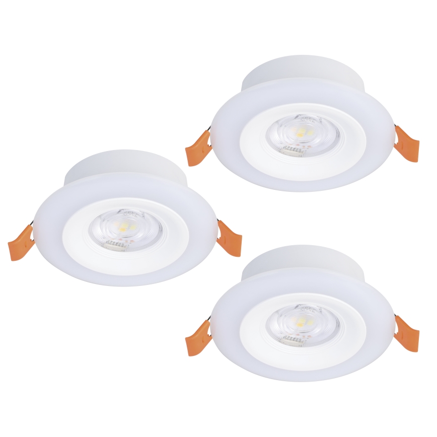 Eglo - 3xLED RGBW -setti himmennettävät kylpyhuoneen upotettavat alasvalot LED/3,8W/230V 2700-6500K IP44 + kaukosäädin