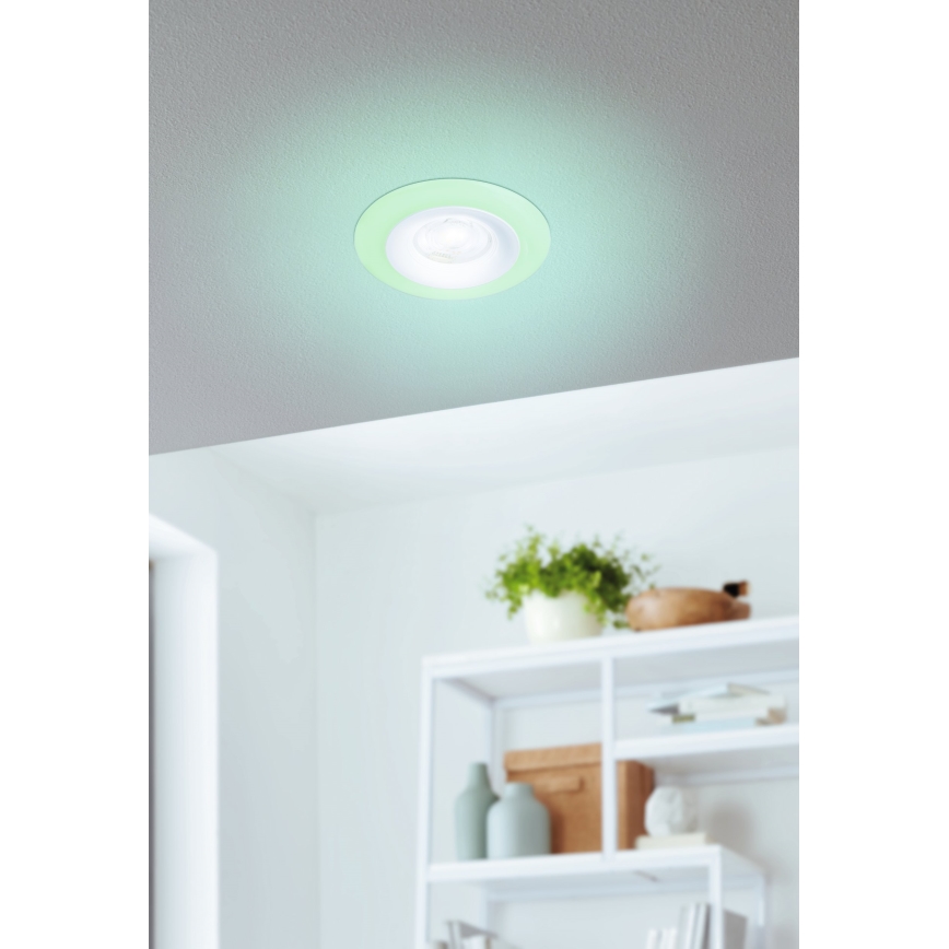 Eglo - 3xLED RGBW -setti himmennettävät kylpyhuoneen upotettavat alasvalot LED/3,8W/230V 2700-6500K IP44 + kaukosäädin