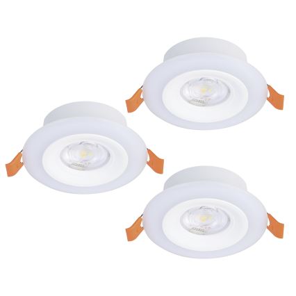 Eglo - SETTI 3xLED RGBW Himmennettävä kylpyhuoneen kattovalaisin 3xLED/3,8W/230V 2700-6500K IP44 + kauko-ohjaus