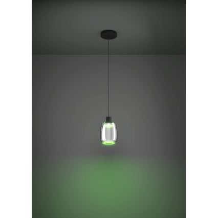 Eglo - LED RGBW Himmennettävä kattokruunu johdossa LED/3,7W/230V 2700-6500K musta ZigBee