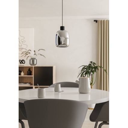 Eglo - LED RGBW Himmennettävä kattokruunu johdossa LED/3,7W/230V 2700-6500K musta ZigBee