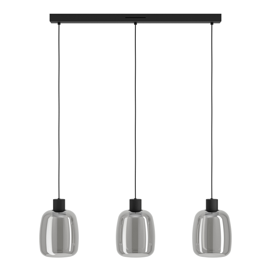 Eglo - LED RGBW Himmennettävä kattokruunu johdossa 3xLED/3,7W/230V 2700-6500K harmaa