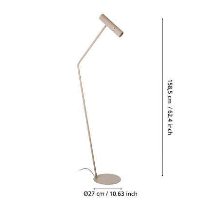 Eglo - LED-lattiavalaisin 1xGU10/5W/230V 3000K beige