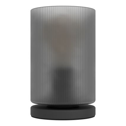 Eglo - Pöytävalaisin 1xE27/40W/230V harmaa