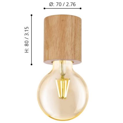 Eglo -Kattovalaisin 1xE27/28W/230V