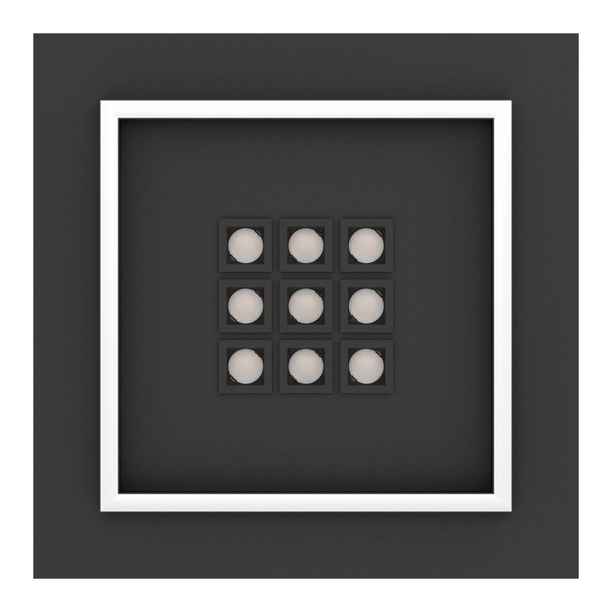 Eglo - Himmennettävä LED-kattovalaisin LED/21,4W/230V 2700-6500K musta + kauko-ohjaus