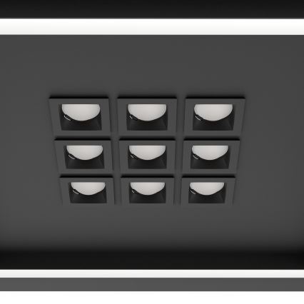 Eglo - Himmennettävä LED-kattovalaisin LED/21,4W/230V 2700-6500K musta + kauko-ohjaus