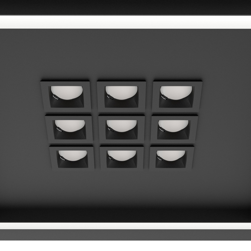 Eglo - Himmennettävä LED-kattovalaisin LED/21,4W/230V 2700-6500K musta + kauko-ohjaus