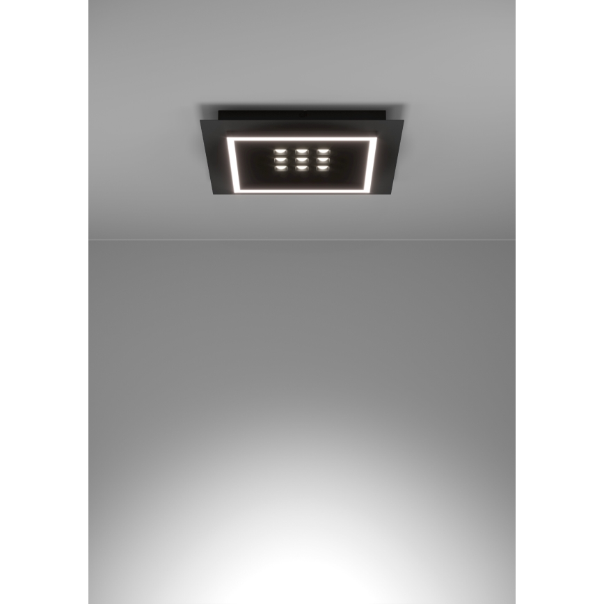 Eglo - Himmennettävä LED-kattovalaisin LED/21,4W/230V 2700-6500K musta + kauko-ohjaus