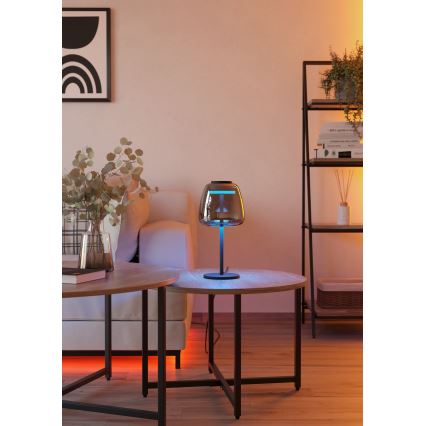 Eglo - LED RGBW Himennettävä pöytävalaisin LED/7,7W/230V 2700-6500K savunharmaa