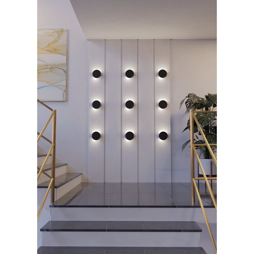 Eglo - LED-seinävalaisin LED/4W/230V 3000K musta