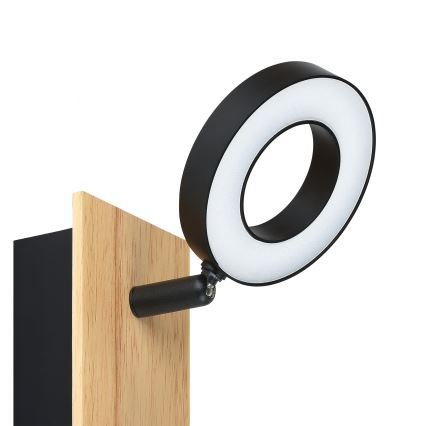 Eglo - LED-seinäspotti LED/4,2W/230V musta/ruskea