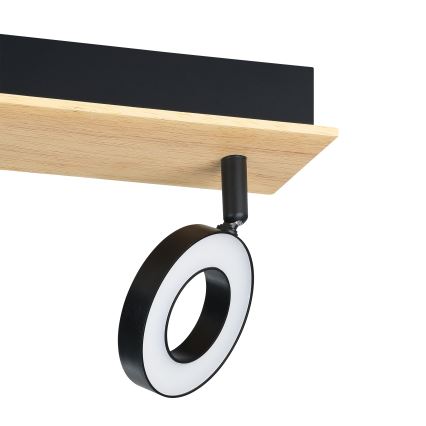Eglo - LED-kohdevalaisin 2xLED/4,2W/230V musta/ruskea
