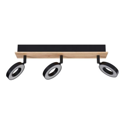 Eglo - LED-kohdevalaisin 3xLED/4,2W/230V musta/ruskea