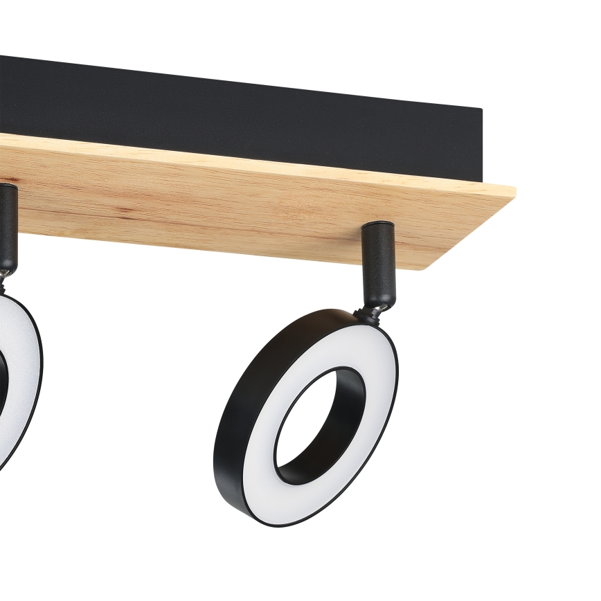 Eglo - LED-kohdevalaisin 3xLED/4,2W/230V musta/ruskea