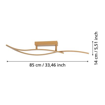 Eglo - LED-kattovalaisin LED/12W/230V 4000K beige