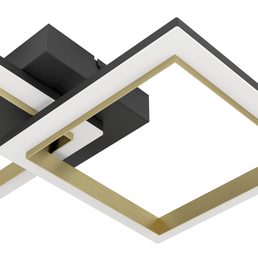 Eglo - Himmennettävä LED-kattovalaisin LED/18,4W/230V 4000K musta/kulta