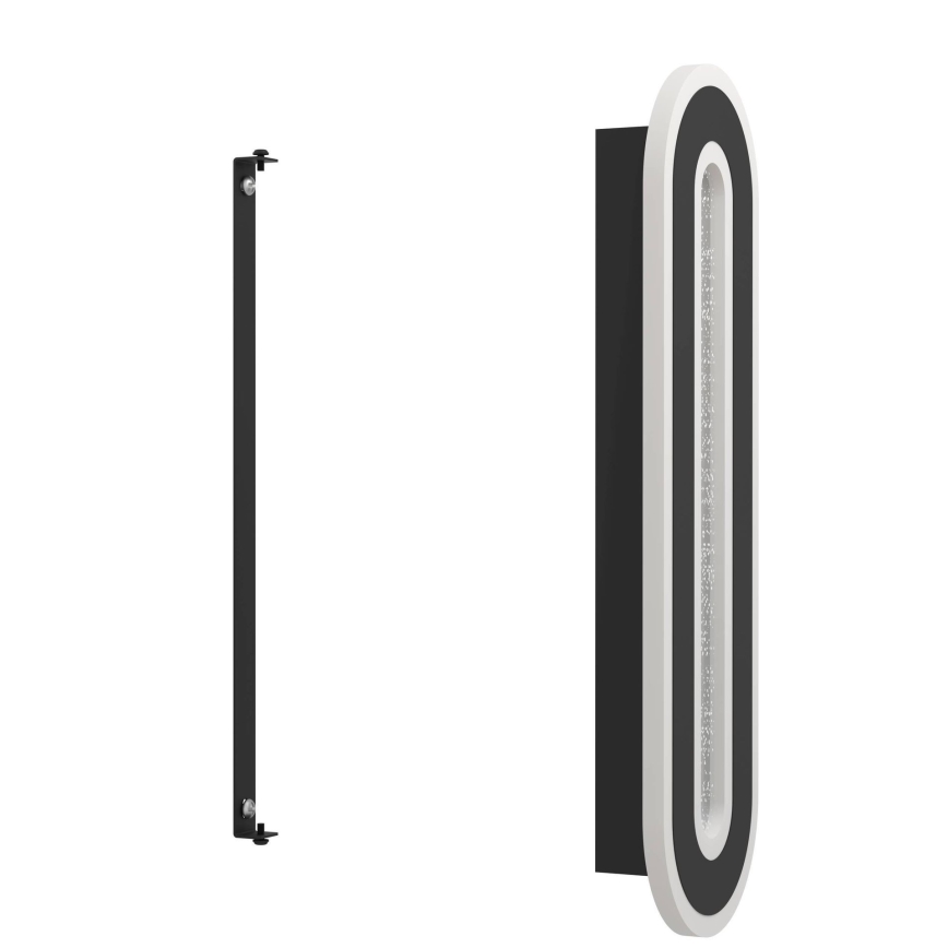 Eglo - LED-seinävalaisin LED/12W/230V 4000K musta