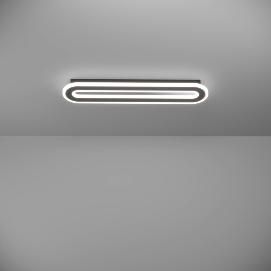 Eglo - Himmennettävä LED-kattovalaisin LED/20W/230V 2700-6500K musta + kauko-ohjaus