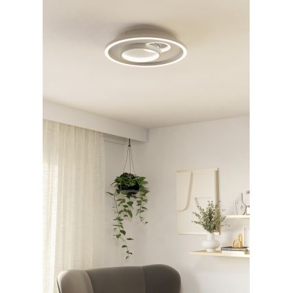 Eglo - LED-kattovalaisin LED/14W/230V + LED/8,5W, Ø 38 cm, valkoinen