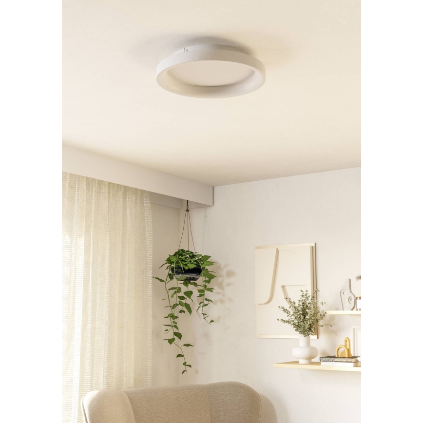 Eglo - Himmennettävä LED-kattovalaisin LED/12W/230V 2700-6500K valkoinen + kauko-ohjaus