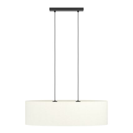 Eglo - Kattokruunu johdossa 2xE27/60W/230V valkoinen