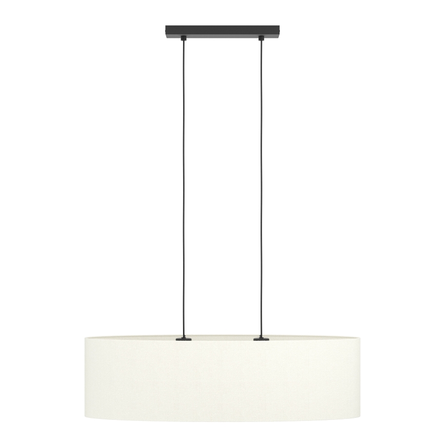 Eglo - Kattokruunu johdossa 2xE27/60W/230V valkoinen