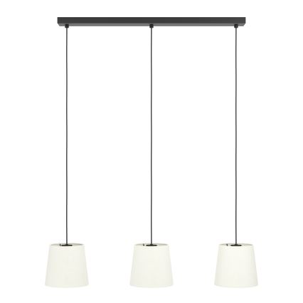 Eglo - Kattokruunu johdossa 3xE27/60W/230V valkoinen