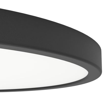 Eglo - LED-kattovalaisin LED/17W/230V 2700/4000/6500K Ø 38,9 cm musta