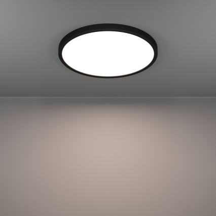 Eglo - LED-kattovalaisin LED/17W/230V 2700/4000/6500K Ø 38,9 cm musta