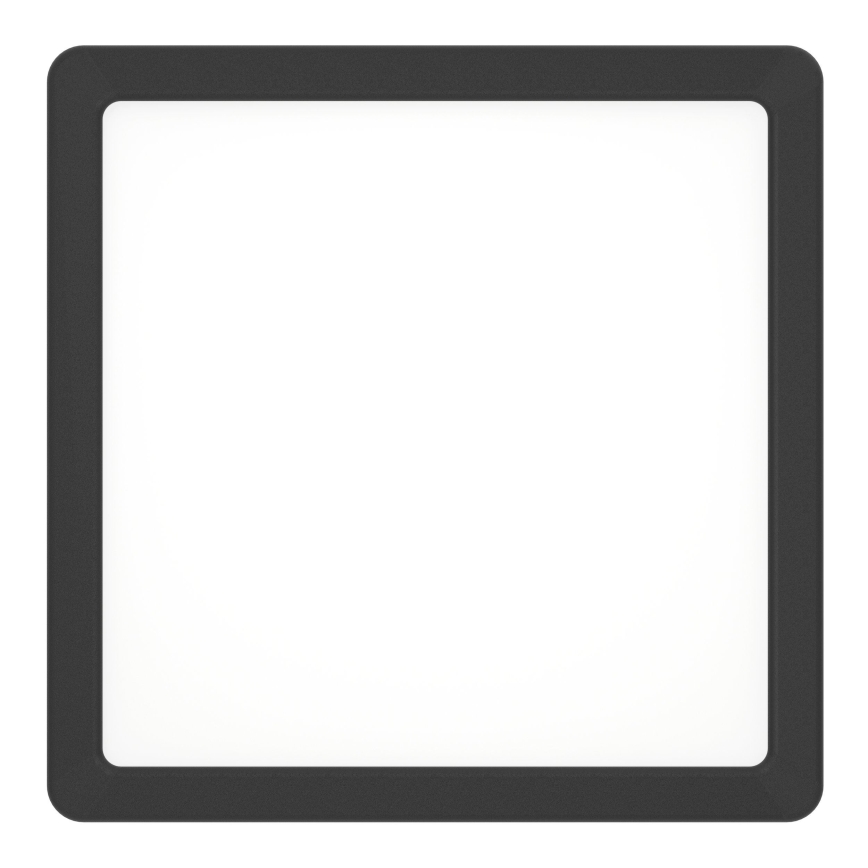 Eglo - LED Kattovalaisin LED/10,5W/230V 2700/4000/6500K 22x22cm musta
