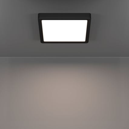 Eglo - LED Kattovalaisin LED/10,5W/230V 2700/4000/6500K 22x22cm musta