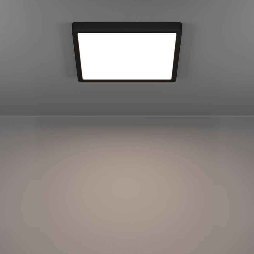 Eglo - LED-kattovalaisin LED/13W/230V 2700/4000/6500K 29x29cm musta