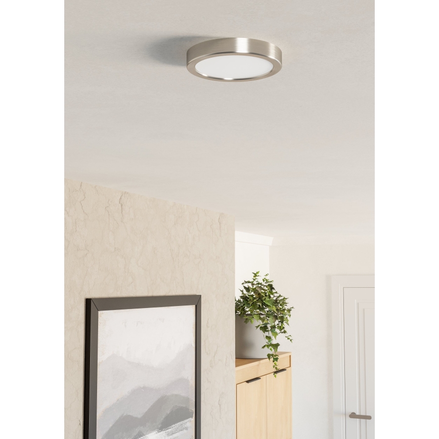 Eglo - LED-kattovalaisin LED/7,5W/230V 2700/4000/6500K halkaisija 16,6 cm mattakromi