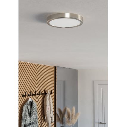 Eglo - LED-kattovalaisin LED/11,5W/230V 2700/4000/6500K halkaisija 21,1 cm mattakromi