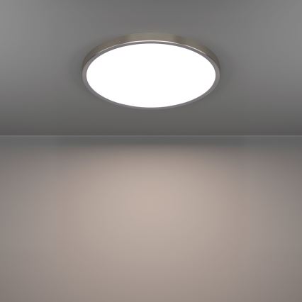 Eglo - LED-kattovalaisin LED/17W/230V 2700/4000/6500K Ø 38,9 cm mattakromi