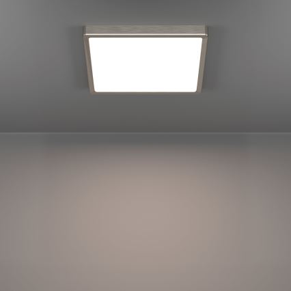 Eglo - LED-kattovalaisin LED/13W/230V 2700/4000/6500K 29x29 cm mattakromi