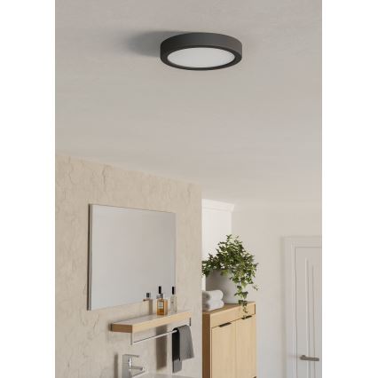 Eglo - LED-kylpyhuoneen kattovalaisin LED/7,5W/230V 2700/4000/6500K halkaisija 16,6 cm IP44 musta