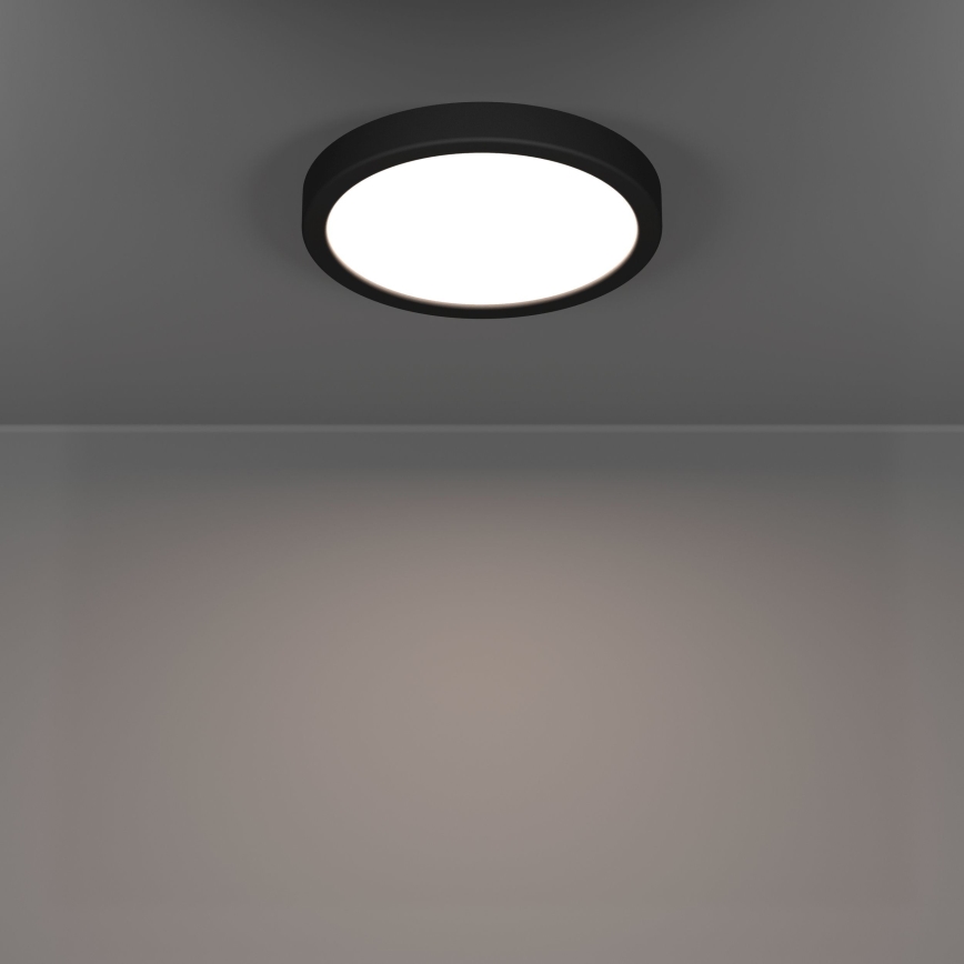 Eglo - LED-kylpyhuoneen kattovalaisin LED 11,5 W / 230 V, 2700/4000/6500 K, halkaisija 21,1 cm, IP44, musta