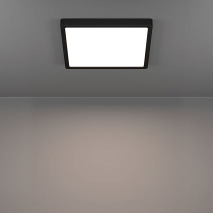 Eglo - LED kylpyhuoneen kattovalaisin LED/13W/230V 2700/4000/6500K 29x29 cm IP44 musta