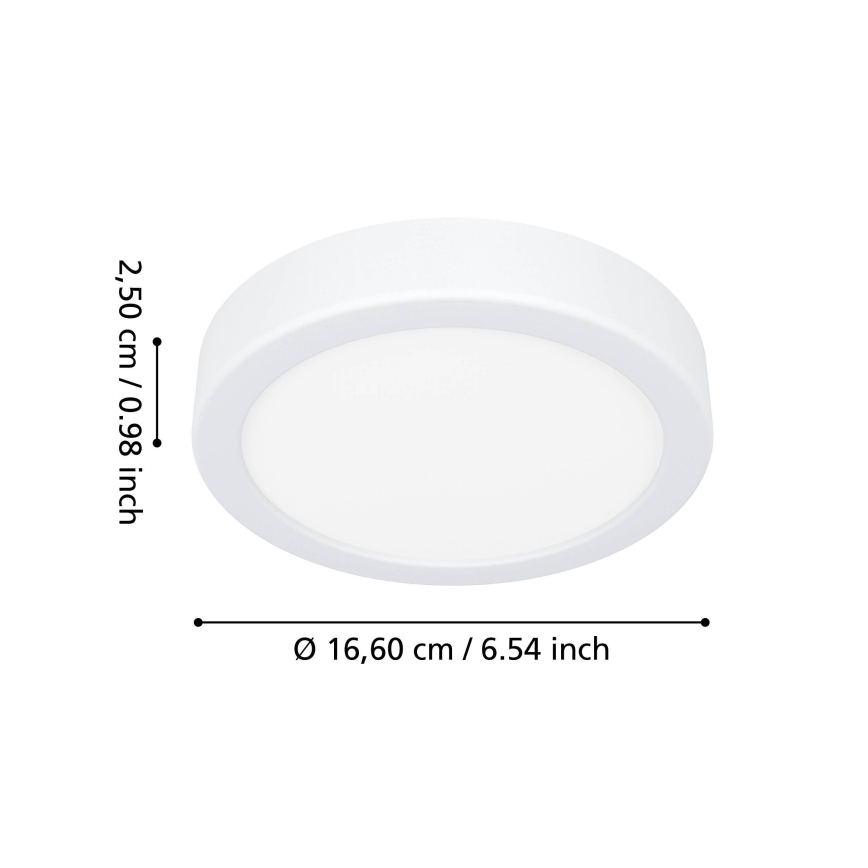 Eglo - LED-kylpyhuoneen kattovalaisin LED/7,5W/230V halkaisija 16,6 cm IP44 valkoinen